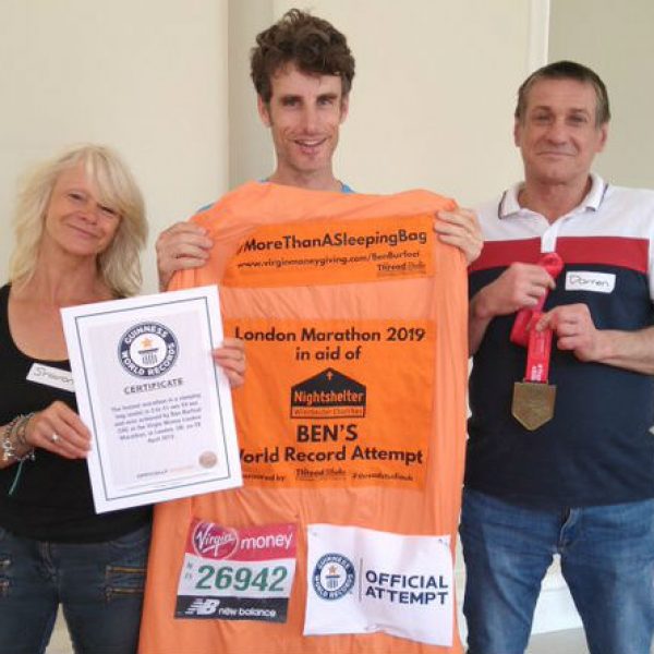 New World Record achieved by Nightshelter supporter