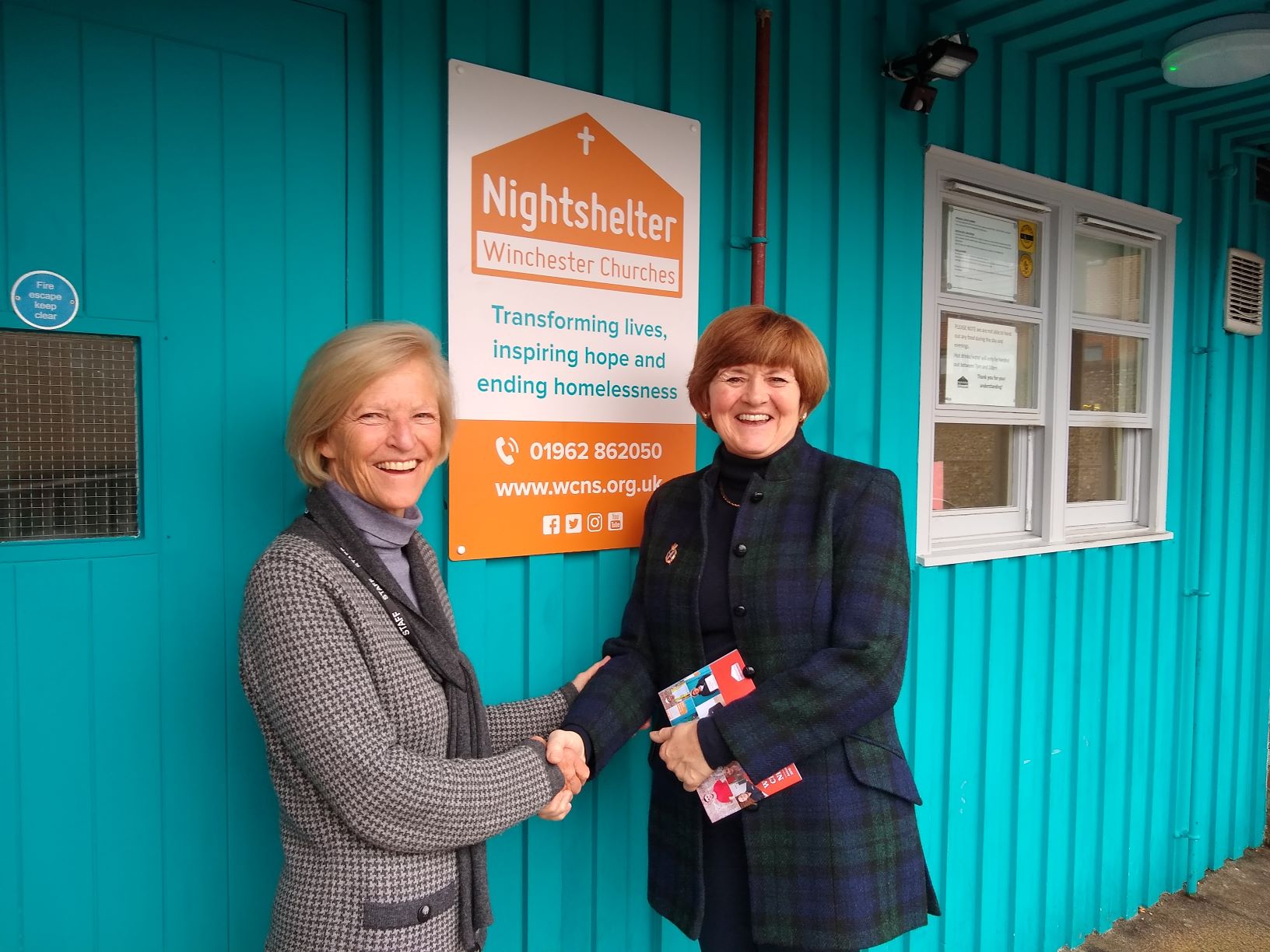 High Sheriff visits Nightshelter - The Winchester Beacon