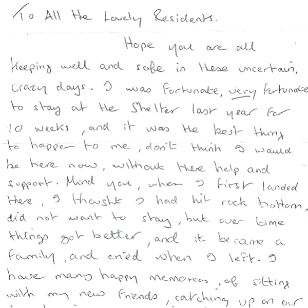 Letter from a former resident